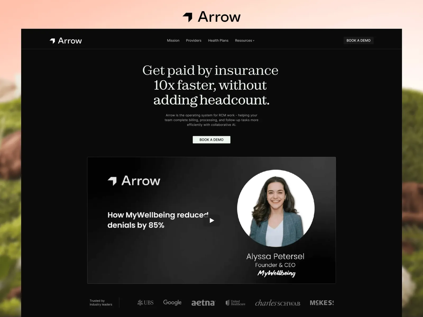 Arrow AI Website Design and Framer Development