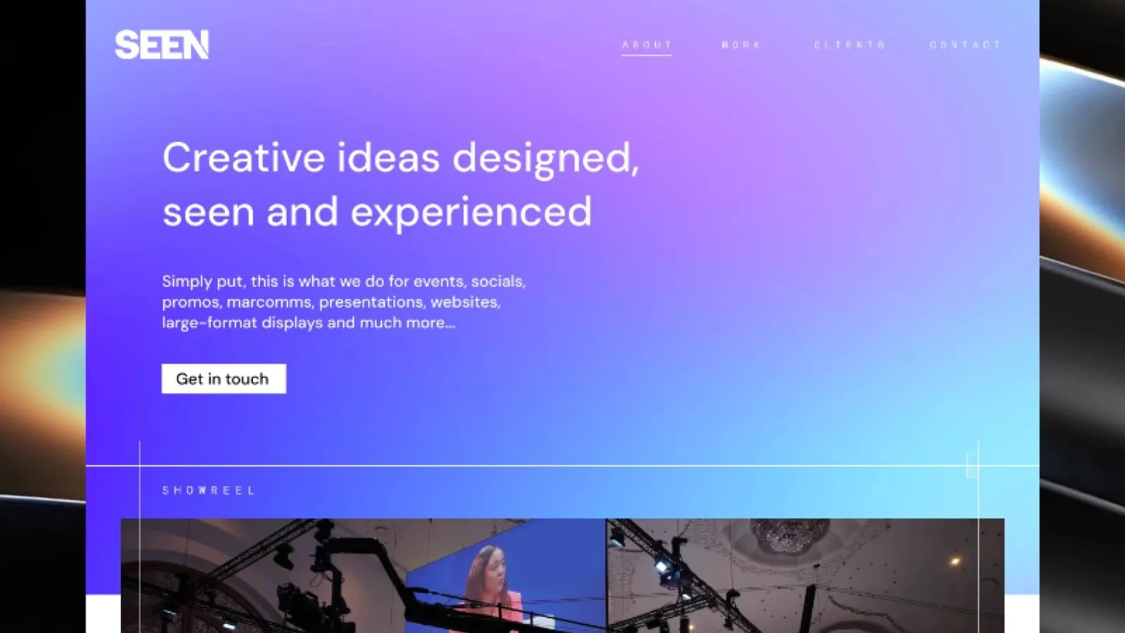 Framer Website Development for Seen Media UK
