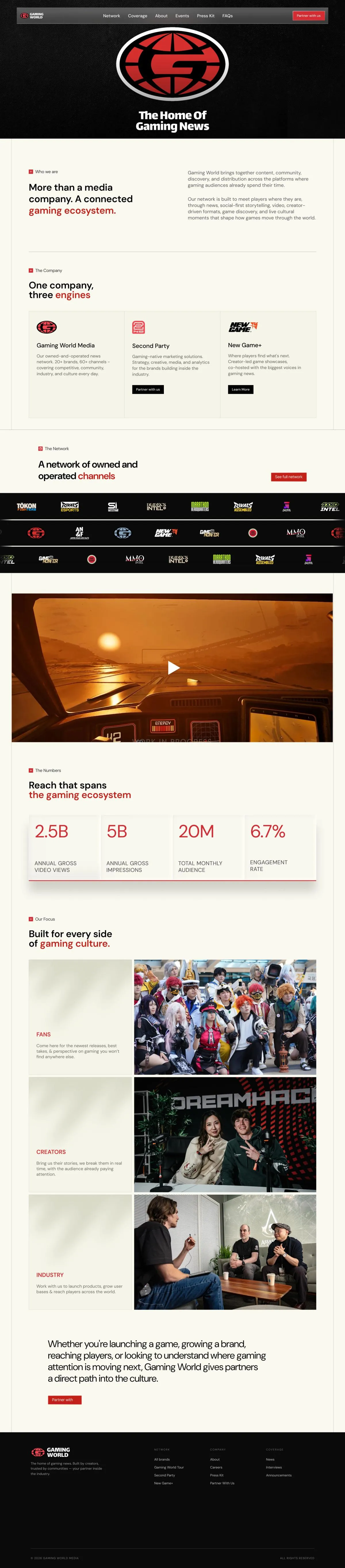 Gaming World Media Website Design & Framer Development — image 2